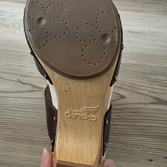 Dansko Thea Brown Leather Sz 38 - Picture 5 of 6